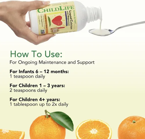 Miniatura 7 de Calcio/Magnesio líquido de Child Life, sabor natural a naranja, botella de plástico de 16 fl -, LCM2, 16 onza, Default, 1, 1