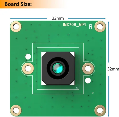 Miniatura 6 de Módulo de cámara de enfoque automático de 12MP para Raspberry Pi, sensor IMX708, FOV de 75°, HDR, compatible con Pi 5,4,3, Zero, CM4