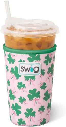 Miniatura 56 de Swig Life Coolie de Taza Helada Mediana, Funda Aislante de Taza de Café Helado de Halloween de 22oz con Asa, Coolie Aislado de Neopreno Mantiene