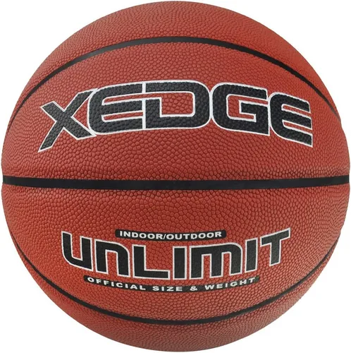 Miniatura 6 de XEDGE Balón de baloncesto Tamaño 5/6/7 de cuero compuesto para juego de baloncesto callejero para interiores y exteriores con aguja, bomba y bolsa