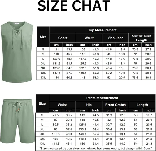 Miniatura 6 de COOFANDY Men Linen Sets Outfit Yoga Kilt Renaissance Medieval Viking Pirate Set