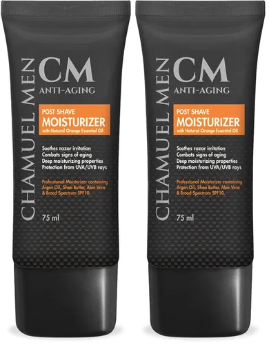 Miniatura 10 de Hidratante facial para hombre, antienvejecimiento, para después del afeitado, crema facial y loción para después del afeitado con argán, karité