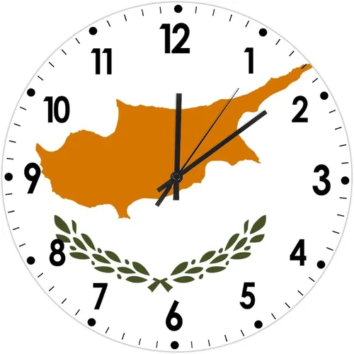 Miniatura 303 de Cheyan Reloj de pared con bandera de Canadá de 12 pulgadas, silencioso, sin tictac, de PVC, funciona con pilas, reloj redondo decorativo, regalo
