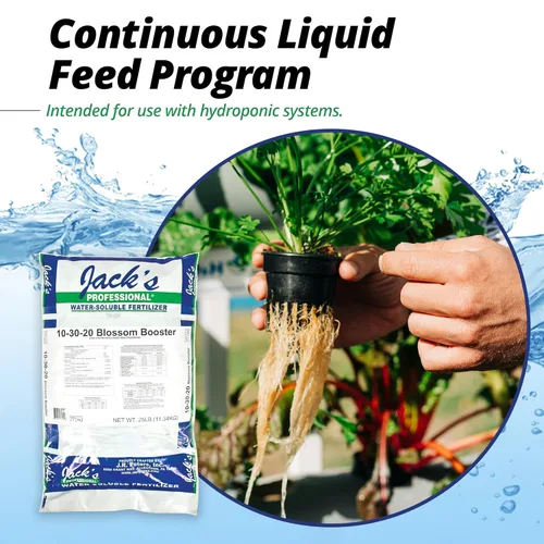 Miniatura 7 de Jack's Professional 10-30-20 Blossom Booster Fertilizante soluble en agua con micronutrientes para aumentar las flores en plantas cultivadas