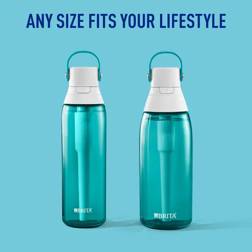 Miniatura 2 de Brita Botella de agua filtrante de plástico duro de alta calidad, sin BPA, reutilizable, reemplaza 300 botellas de agua de plástico, el filtro dura