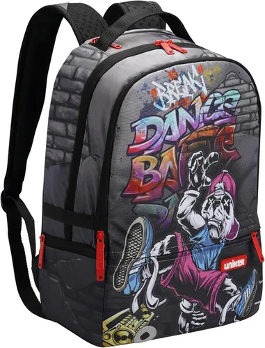Miniatura 14 de Mochila de viaje para portátil, mochila de grafiti para el trabajo, mochila de diseñador para portátil de 15.6 pulgadas, bolsa resistente al agua