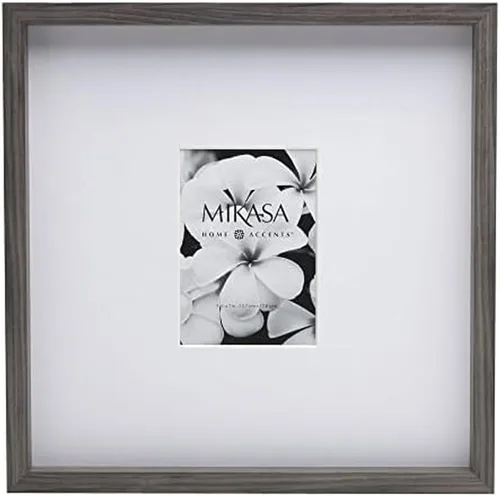 Mikasa Marco de fotos de nogal para galería, muestra fotos de 8 x 10 pulgadas con paspartú y fotos de 11 x 14 pulgadas sin paspartú