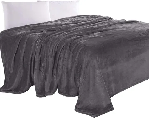 Miniatura 31 de Elegant Comfort Manta de Lujo con Sensación de Terciopelo, Manta Ligera para Todas las Estaciones, Ultra Suave, de Felpa de Forro Polar de Franela