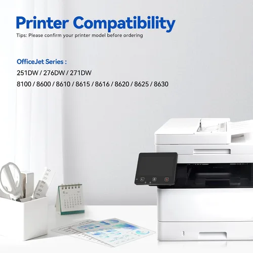 Miniatura 2 de Paquete combinado de cartuchos de tinta 950XL 951XL compatibles con HP 950 951 XL Uso con HP OfficeJet Pro 8600 8610 8620 8100 8630 8660 8640 8615