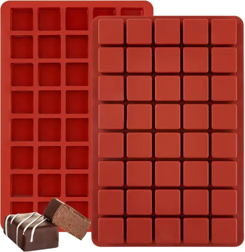 Miniatura 10 de JOERSH Molde de silicona para pastel en forma de cubo Molde cuadrado 3D de mini mousse de 2 x 2 x 2 pulgadas, moldes de postre francés