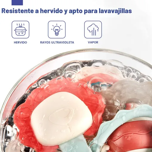 Miniatura 4 de hahaland Juguetes para bebés de 0 a 6 meses, sonajeros para bebés, juguetes para dentición de 3 a 6 meses, juguetes para bebés recién nacidos de 6 a