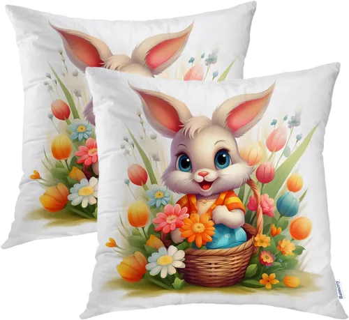 Miniatura 22 de Batmerry Black Cat Green Leaves Throw Pillow Covers, Cat Among Foliage Decorative Pillow Covers Digital Printing Blended Fabric for Couch Sofa Bed