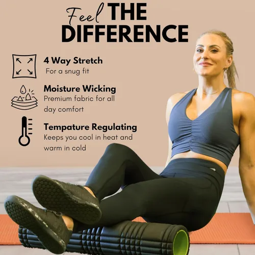 Miniatura 3 de CompressionZ - Leggings de compresión de cintura alta para mujer, para hacer yoga, correr, ir al gimnasio, fitness y entrenar a diario, pantalones