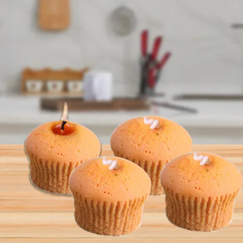 Miniatura 5 de Moldes de silicona para velas, moldes de velas de cupcakes para hacer velas, moldes de jabón de silicona 3D, molde de silicona para hornear, vela