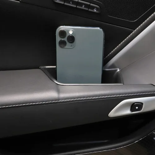 Miniatura 3 de Bandeja de almacenamiento para reposabrazos de puerta interior compatible con C7 Corvette Stingray Chevrolet 2014-2019/Z06/Grand Sport 2014+