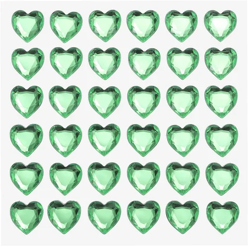 Miniatura 15 de MECCANIXITY 144 calcomanías autoadhesivas de diamantes de imitación de corazón de 0.394 pulgadas para maquillaje de San Valentín, artes y Azul