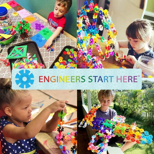 Miniatura 7 de Brain Flakes Kit de construcción y construcción de 2500 piezas, una alternativa creativa y educativa a los bloques de construcción, piezas de ruedas