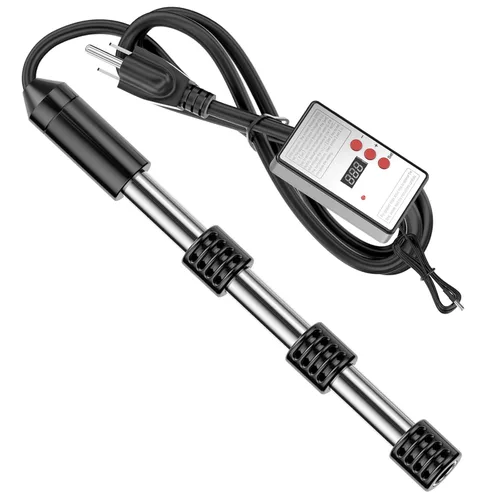 Calentador de agua de inmersión portátil de 2000 W con termostato y arranque retardado, calentamiento rápido para jacuzzis, bañeras, cubos y mini