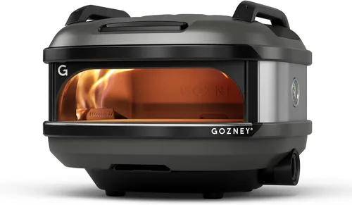 Gozney Tread - Horno de pizza portátil, color negro mate, hace pizzas de 12 pulgadas, revolucionario quemador de gas lateral, calentamiento rápido,