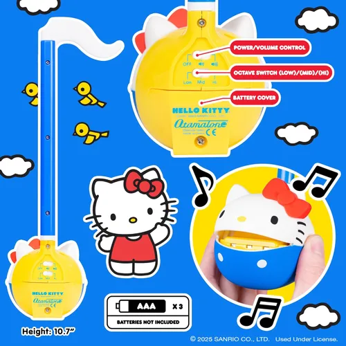 Miniatura 4 de Otamatone Classic Hello Kitty [licencia oficial de Sanrio] Instrumento musical electrónico de personaje japonés Sintetizador portátil de Japón Maywa