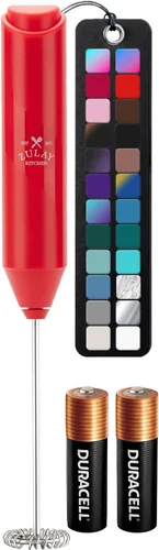 Miniatura 77 de Zulay Kitchen - Batidor eléctrico de mano para café, lattes, capuchinos, matcha y chocolate caliente, mezclador portátil para bebidas, accesorio