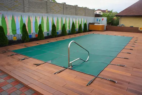 Miniatura 8 de Mantas protectoras de piscina resistentes para invierno, 3, 6, 9, 12, 15, 18, 21, 24, 27, 30, 33, 36, 39 pies, para exteriores, cubiertas