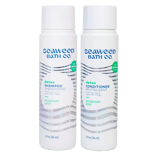 Miniatura 11 de Seaweed Bath Co. - Juego de champú y acondicionador suave, vainilla cítrica, hidrata con aloe, aceite de borraja y aceite de semillas de brócoli