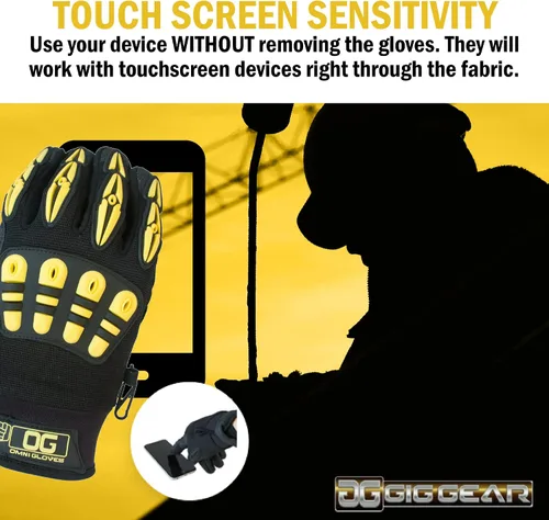 Miniatura 8 de Gig Gear Guantes de trabajo de alta visibilidad, hechos para profesionales de giras, espectáculos, teatros y eventos en vivo y producción in situ