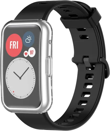 Miniatura 8 de TenCloud Fundas protectoras de pantalla compatibles con Huawei Watch Fit Accessories Covers Scratched Cobertura completa Funda protectora de TPU 7