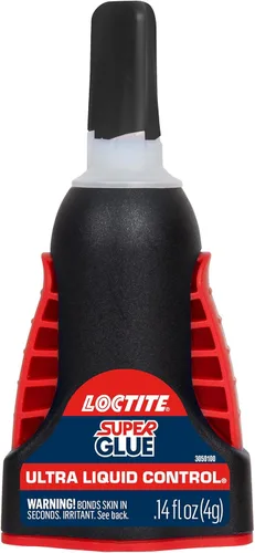 Miniatura 2 de Loctite Super Glue Ultra Liquid Control, transparente, botella de 0.14 onzas líquidas, paquete de 3 – Superpegamento para plástico, madera, metal