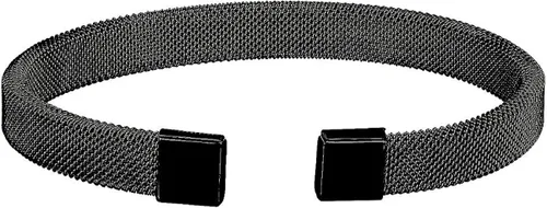 Miniatura 2 de Mystigrey Men Jordan Stainless Steel Bangle for Men Mesh Bracelet in Black, Silver or Rose Gift for Men