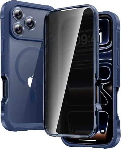 Miniatura 9 de Diaclara - Funda compatible con iPhone 11, carcasa resistente de cuerpo completo con protector de pantalla integrado sensible al tacto y Transparente