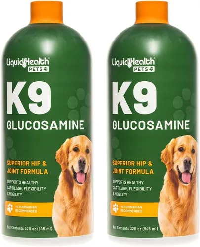 Miniatura 9 de LIQUIDHEALTH Glucosamina líquida K9 de 128 onzas para perros, cachorros y adultos mayores - condroitina, MSM, ácido hialurónico - salud de la cadera