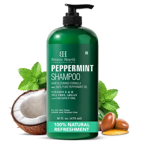 Miniatura 18 de Botanic Hearth Champú de Manteca de Karité Africana Infundido con Aceite de Jojoba, Ácido Hialurónico, Vitamina E y Ceramida Champú Aclarante