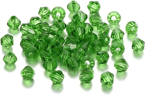 Miniatura 35 de 200 cuentas de cristal de transparencia austriaca, cuentas de vidrio bicona, cuentas espaciadoras sueltas para manualidades, pulseras, aretes
