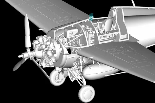 Miniatura 8 de Hobby Boss Kit de construcción de modelo de avión F4F-3 Wildcat (tardío)