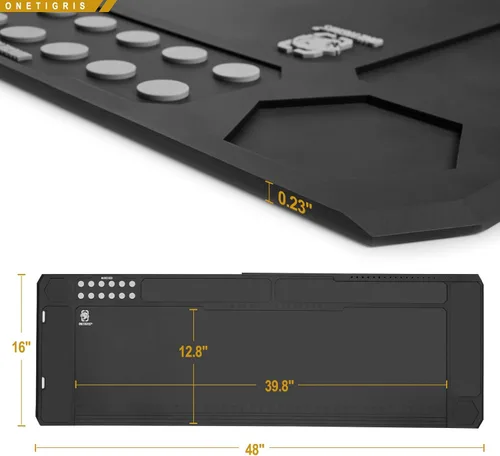 Miniatura 4 de OneTigris Gun Clean Mat Magnectic for Table, Extra Large 48"x16" Anti-Slip Rubberized Repair Mat for Gun Parts, Protects Work Surface from Solvents