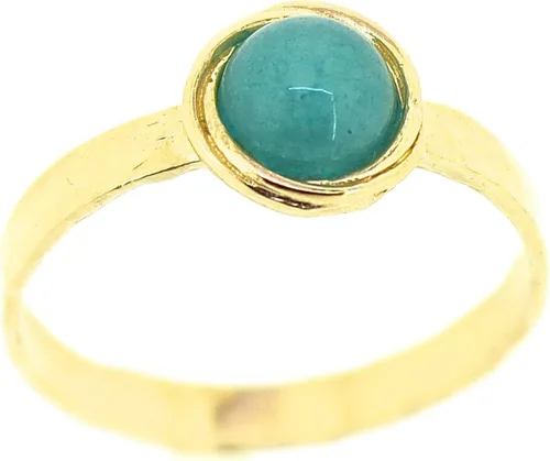 Miniatura 15 de Anillo de oro de piedras preciosas, anillo de piedra chapada en oro de 14 quilates, anillo de piedra apilable, anillo de oro de piedra pequeña