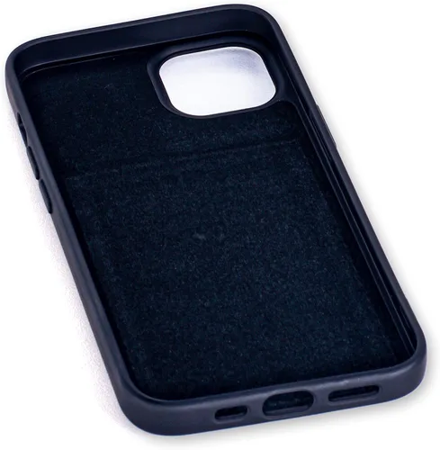Miniatura 5 de Dockem Funda tipo cartera para iPhone 13 con carcasa de silicona líquida, placa de metal integrada para montaje magnético y 2 bolsillos para Negro