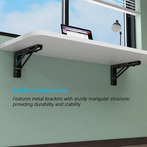 Miniatura 6 de Escritorio plegable para cocina y comedor, escritorio de computadora con estación de trabajo, banco de trabajo flotante para oficina en casa, cuarto