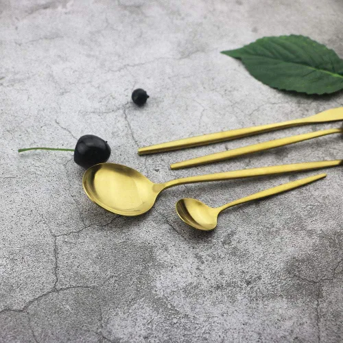 Miniatura 6 de JASHII Juego de cubiertos de acero inoxidable de 24 piezas, juego de cubiertos de servicio para 6, utensilios para cocina, aptos para lavavajillas