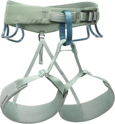 Miniatura 12 de BLACK DIAMOND Women’s Momentum Rock Climbing Harness Dual Core Construction Adjustable Waist & Leg Loops Paquete de salvia del desierto 1.0
