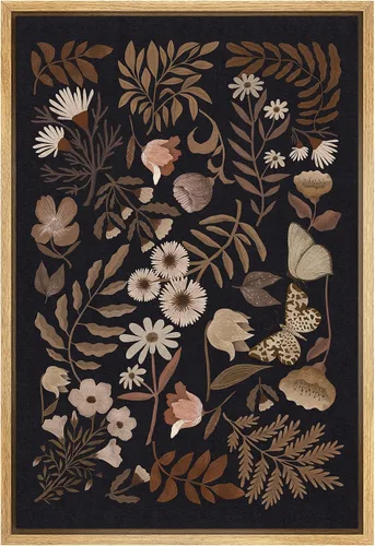 Miniatura 162 de SIGNFORD Lienzo impreso para pared, acuarela, floral, retro, abstracto, naturaleza, desierto, ilustraciones florales botánicas, arte moderno
