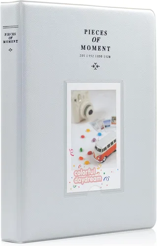 Miniatura 10 de Álbum de fotos Ablus pequeño con 128 bolsillos para fotos de cámaras instantáneas Fujifilm Instax Mini 7s 8 8+ 9 25 26 50s 70 90 y tarjetas de Negro