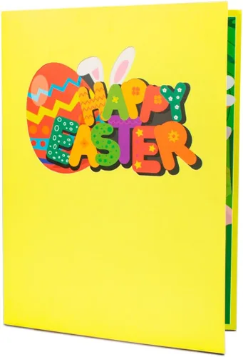 Miniatura 7 de Tarjetas emergentes de Pascua de Animal Garden, tarjeta de feliz Pascua, tarjeta de conejo de Pascua, tarjeta de felicitación de Pascua, tarjetas