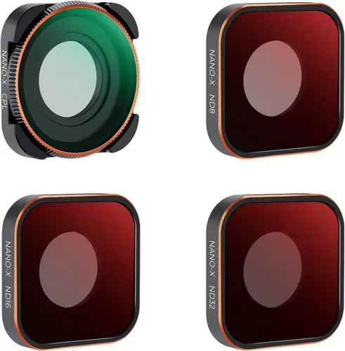 K&F Concept - Juego de 4 filtros para lentes ND8 ND16 ND32 CPL, compatible con GoPro Hero12 / Hero11 / Hero10 / Hero 9 Black, kit de filtros de