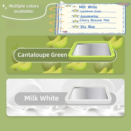 Miniatura 7 de Máquina de helado instantánea, máquina de helado enrollada, máquina de helado cremoso, perfecta para yogur helado, ¡y más! Máquina de helado Blanco