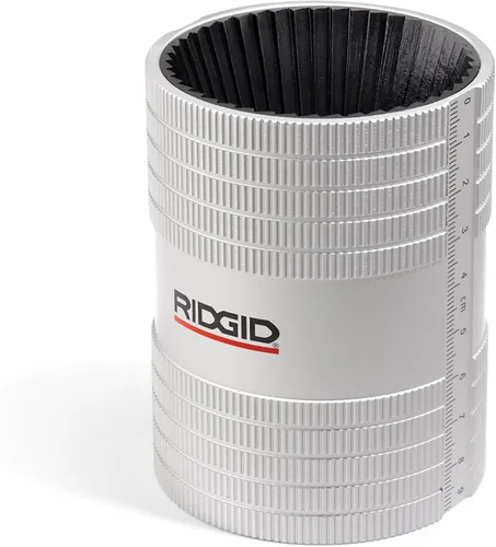 Ridgid 29993 227S Herramienta de escariador de tubo de acero inoxidable, escariador interno/externo de 1/2 pulgada a 2 pulgadas, cromado, pequeño