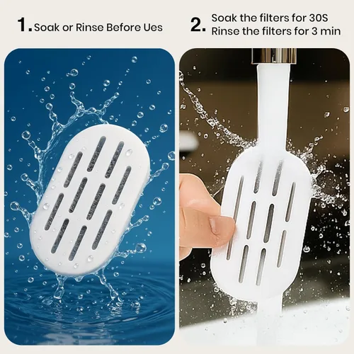 Miniatura 6 de Filtros de fuente de agua para gatos, paquete de 16 filtros de fuente para gatos, filtros de repuesto para fuente de agua de acero inoxidable