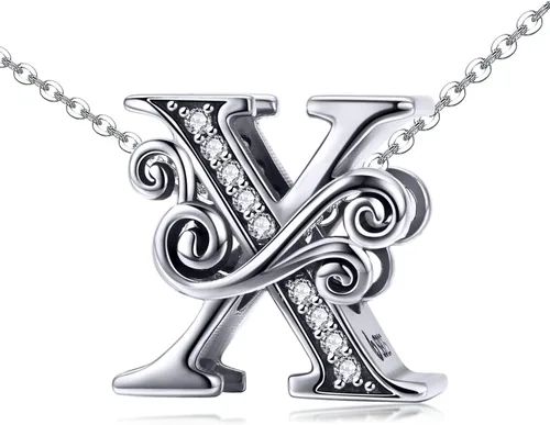 Miniatura 65 de BETTY&SARAH dije de plata esterlina 925 con forma de letra, para pulseras Pandora, letra del alfabeto, joya, regalo para mujer